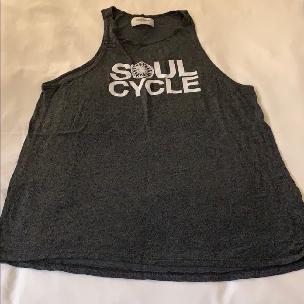 SoulCycle grey tank xl